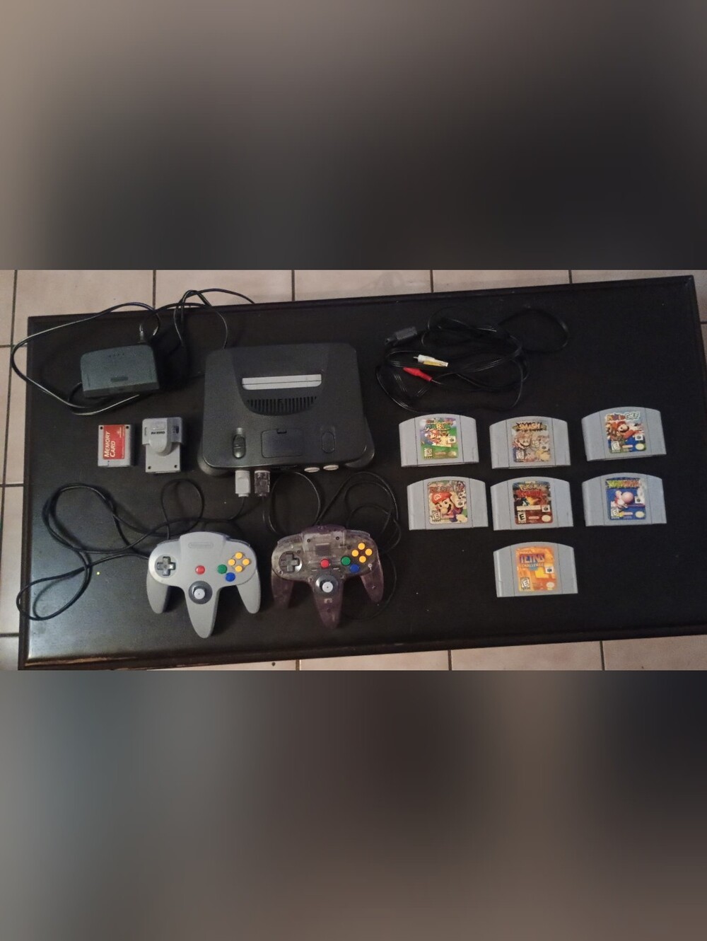 Nintendo N64 Console Bundle 2 Controllers And 7 Games"Read Description '